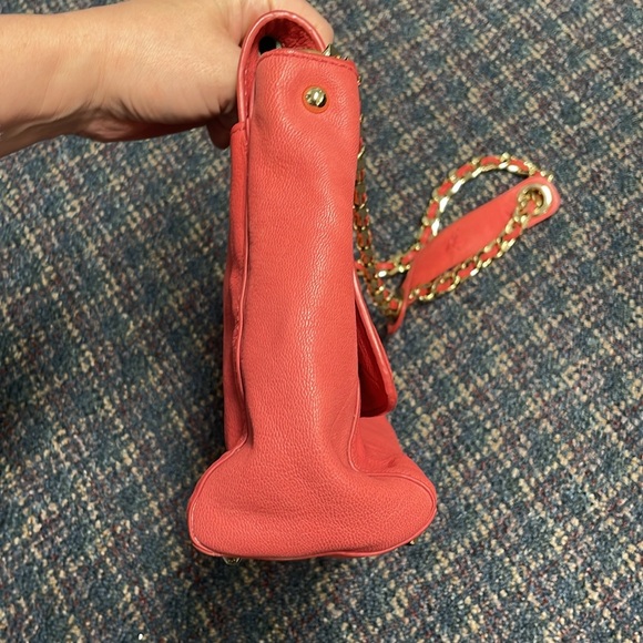 Preloved Juicy Couture jewelled coral leather handbag - Picture 6 of 17